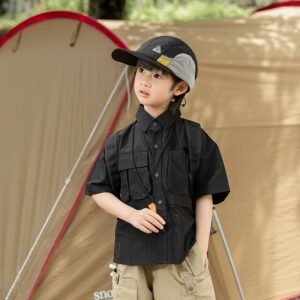 戶外涼感短袖工裝襯衫