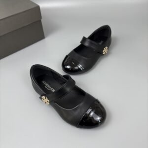 拼接瑪麗珍皮鞋