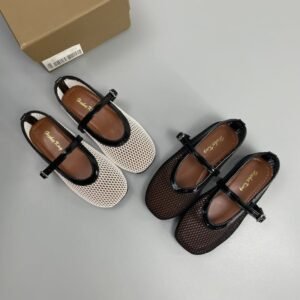 韓版透氣網紗瑪莉珍鞋