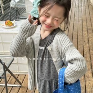 氣質針織毛線開衫外套