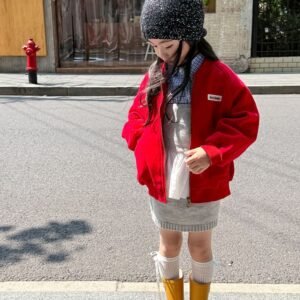 印花休閒棉外套